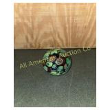 VINTAGE MURANO MILLEFIORI GLASS PAPER WEIGHT