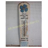 VINTAGE QUAKER STATE MOTOR OIL THERMOMETER