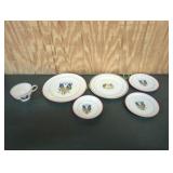 VINTAGE 1936 COLLECTABLE TEXAS CENTENNIAL SET OF 6