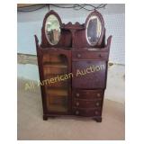 ANTIQUE MAHOGANY SECRETARY BOOKCASE