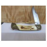 FROST CUTLERY STAG HANDLE HUNTING KNIFE