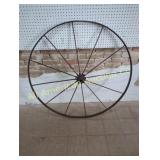 ANTIQUE IRON WAGON WHEEL
