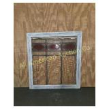 ANTIQUE STAINED GLASS WINDOW PANEL