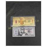 COLLECTABLE 24 KARAT GOLD FOIL BANK NOTES