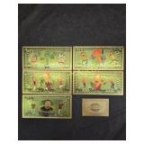 RICK & MORTY COLLECTABLE BANK NOTE SET OF 5