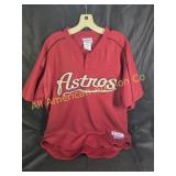 VINTAGE 2000S HOUSTON ASTROS RED MAJESTIC JERSEY