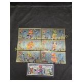 SUPER MARIO COLLECTABLE BANK NOTES SET OF 7