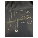 6 PIECE DAINTY JEWELRY  LOT WITH NICE PIECES