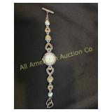 VTG BRIGHTON "GENOA" TWO TONED HEART LINK WATCH