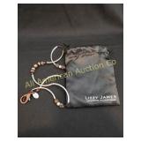 LIZZY JAMES LEATHER WRAP BRACELET