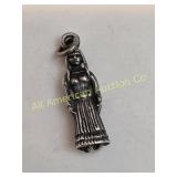 VTG STERLING NATIVE AMERICAN INDIAN MAIDEN CHARM