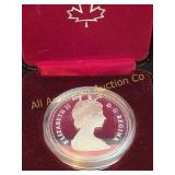 VTG ROYAL CANADIAN MINT COMM PROOF SILVER DOLLAR