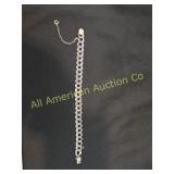 VTG ELCO STERLING DOUBLE CURB LINK BRACELET