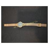 FOSSIL CARLIE MINI GOLD TONE STAINLESS MESH WATCH