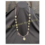 BEAUTIFUL HAND CRAFTED BIRD & NEST PEARL NECKLACE