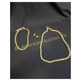 VTG ESTATE PEARL NECKLACES & PAIR OF EARRINGS