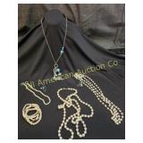 ESTATE PEARL & MORE COSTUME JEWELRY LOT