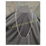 24" VTG STERLING SILVER FLAT MARINER NECKLACE