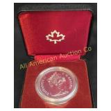 VTG ROYAL CANADIAN MINT COMM PROOF SILVER DOLLAR
