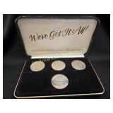 VTG RENO CASINO $1 GAMING TOKEN 4- COIN SET