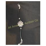 BRIGHTON ALCAZAR CRYSTAL CLOVER SLIDER BRACELET