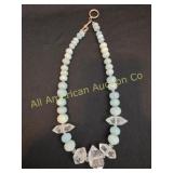 HESPERA RAW CLEAR QUARTZ CRYSTAL POINT NECKLACE