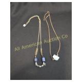 1 HESPERA LAPIS LAZULI BIB & 1 UNBRANDED NECKLACES