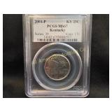 2001-P 25 CENT KENTUCKY PCGS MS67 GRADED