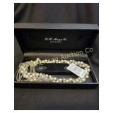 VINTAGE R.H. MACY & CO CULTURED PEARL SET
