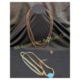 BOHO 3 PC JEWELRY LOT WITH NICE PIECES
