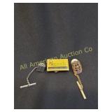 3 PIECES OF VINTAGE ITEMS 2 TIE TACK - 1 RX PIN