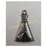 VTG RARE STERLING TEEPEE TIPI CHARM