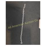 VTG STERLING TWIST LINK CHAIN CHARM BRACELET
