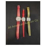 3 PC FASHION & CHARACTER WATCH LOT
