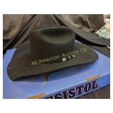 RESISTOL ACRE 6X BLACK COWBOY HAT
