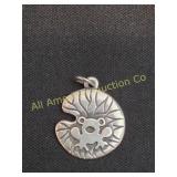 VTG RETIRED JAMES AVERY STERLING FROG ON LILY PAD