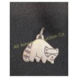 RARE VTG JAMES AVERY RETIRED MASKED RACOON CHARM