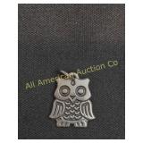 VTG RETIRED JAMES AVERY STERLING HOOTY OWL CHARM