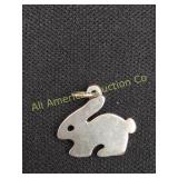 RETIRED VTG JAMES AVERY STERLING 2D BUNNY CHARM