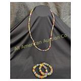 AUTHENTIC GHANAIAN KROBO POWDER GLASS JEWELRY SET