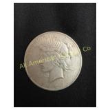 1927- D  US PEACE SILVER DOLLAR