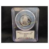 2004 S 25 CENT IOWA SILVER PCGS PR69DCAM