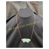 WE DREAM IN COLOR TURQ VERDIGRIS PATINA BUTTERFLY