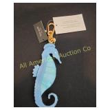 KATE SPADE "WHAT THE SHELL" LEATHER SEAHORSE CHARM