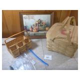 Pie Basket, Plastic Silverware & Holder, Picture