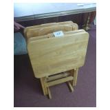 4 TV Tables with Stand