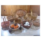 Baskets with Fall Decor