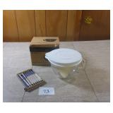 Pampered Chef Small Batter Bowl, Nut Cracker Picks