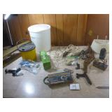 True Temper Spinning Reel, 2 Metal Twist Hose...