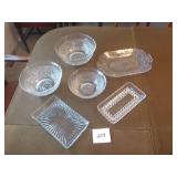 Glass Dishes & Relish Trays